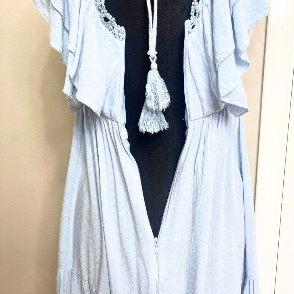 Simplee | Women's Ruffle Lace Maxi Dress Size Medium - Picture 11 of 13